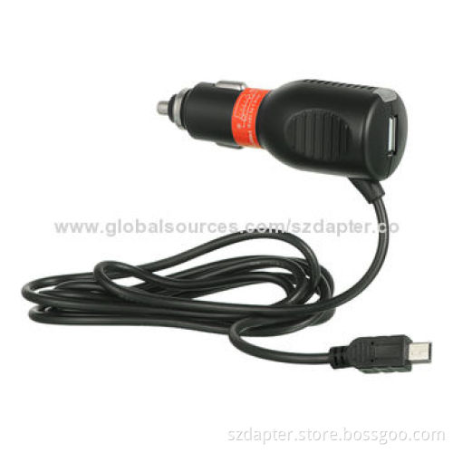 New Design Hot Sell 5V/2.1A Power Cord Car Charger